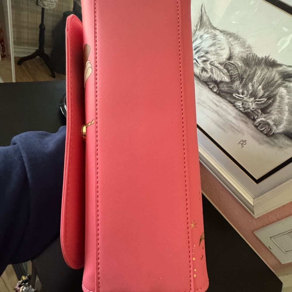 NWT Disney Peter Pan 70th Anniversary LOUNGEFLY Pink Crossbody Bag - Picture 15 of 15